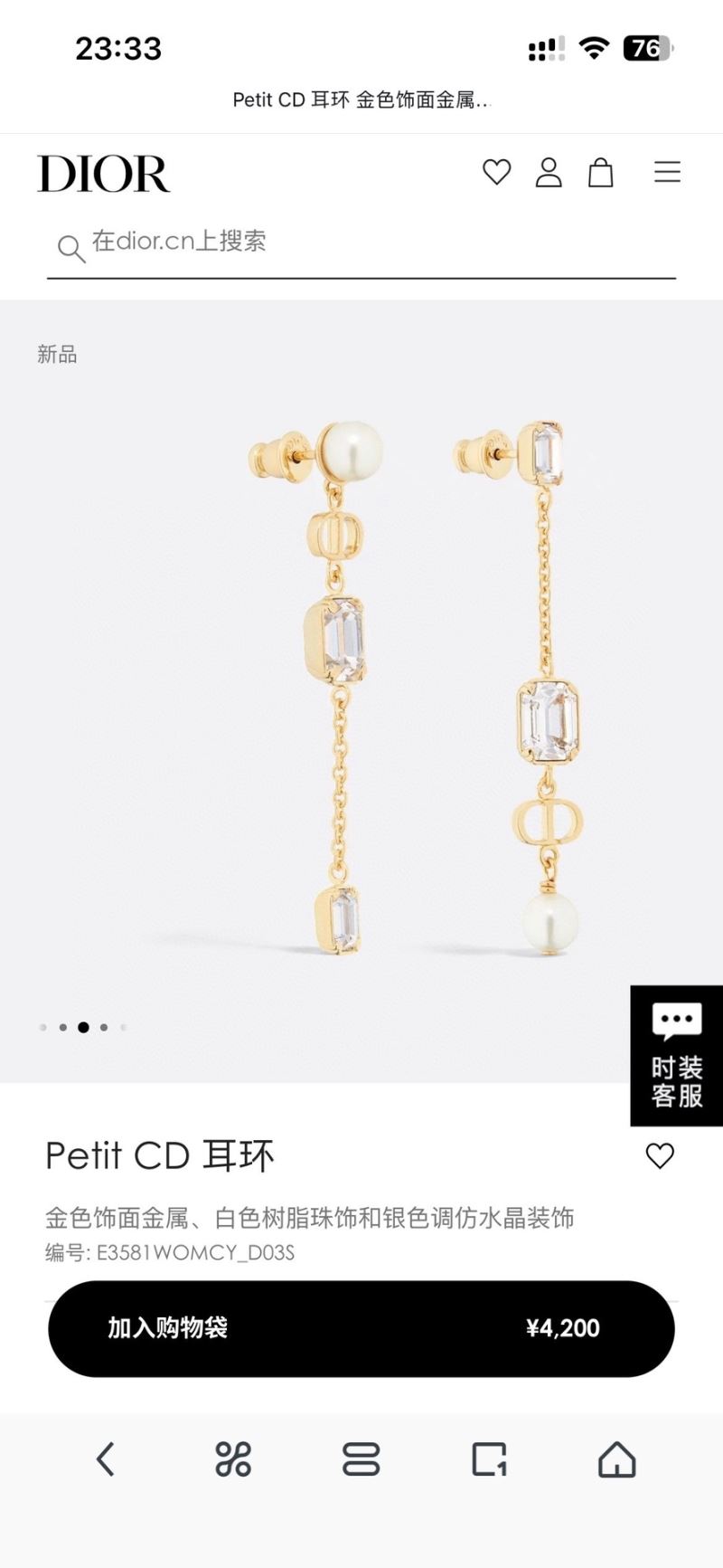 Christian Dior Earrings